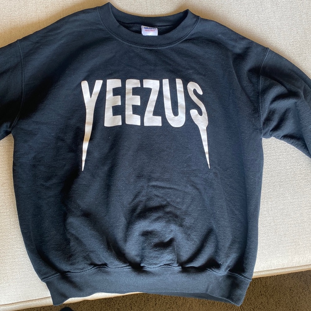 Unisex Yeezus sweatshirt in black